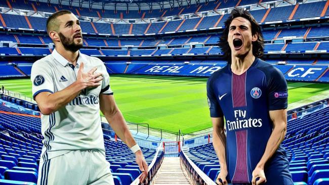 Edinson Cavani y Benzema
