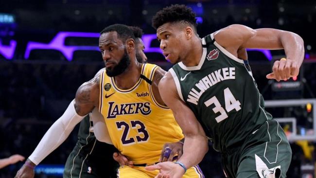 LeBron James y Giannis