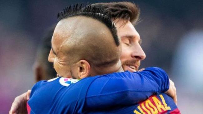 Vidal y Messi