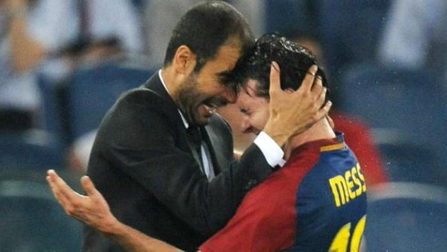 Guardiola y Messi