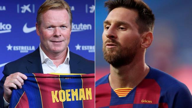 Messi y Koeman