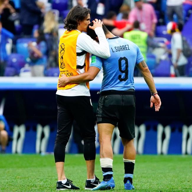 Cavani y Suarez