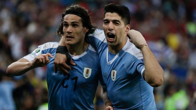 Cavani y Suarez