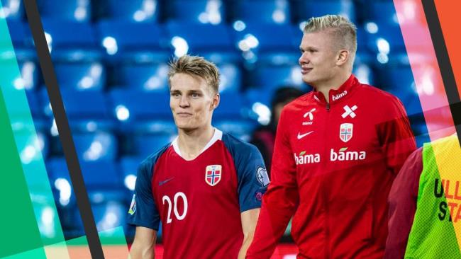 Odegaard y Haaland