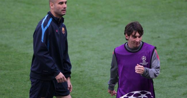 Messi y Guardiola