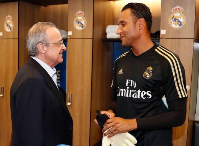 Florentino y Keylor Navas