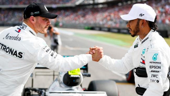 Bottas y Hamilton