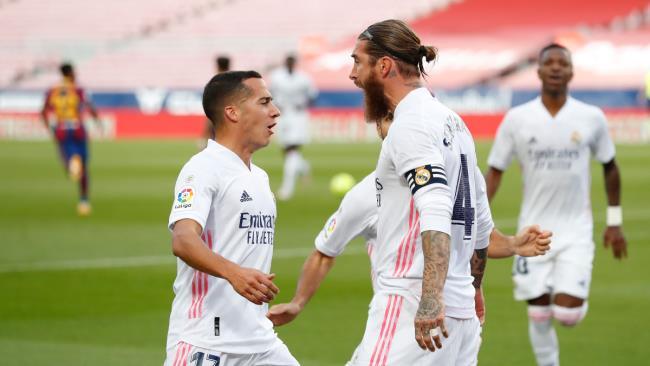 Lucas Vázquez y Sergio Ramos