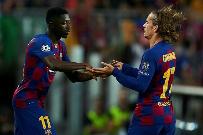 Dembelé y Griezmann