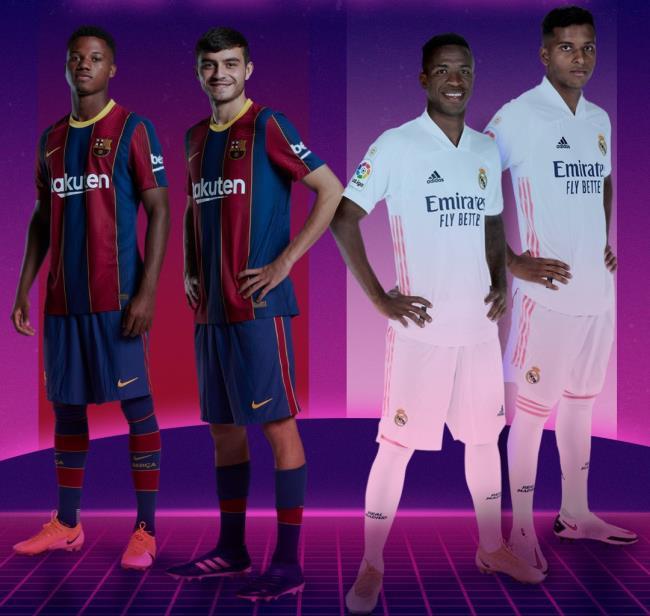 Pedri, Rodrygo, Ansu Fati, Vinícius