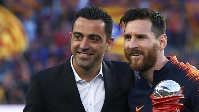 Xavi y Messi