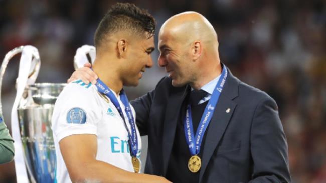 Casemiro y Zidane