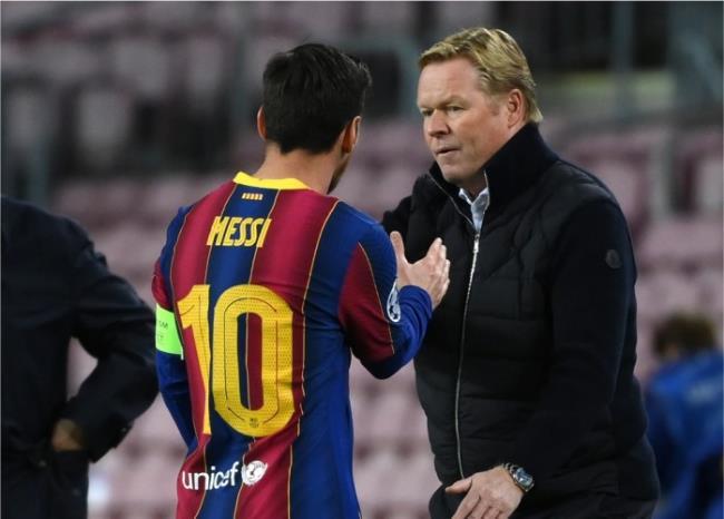 Messi y Koeman