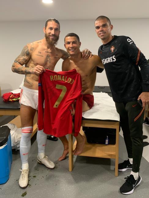 Ramos, CR7 y Pepe
