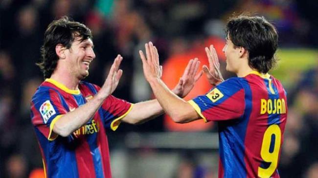 Messi y Bojan