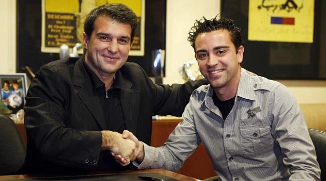 Laporta y Xavi