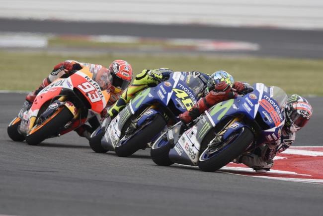 Márquez, Rossi y Lorenzo