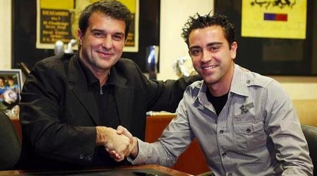Laporta y Xavi