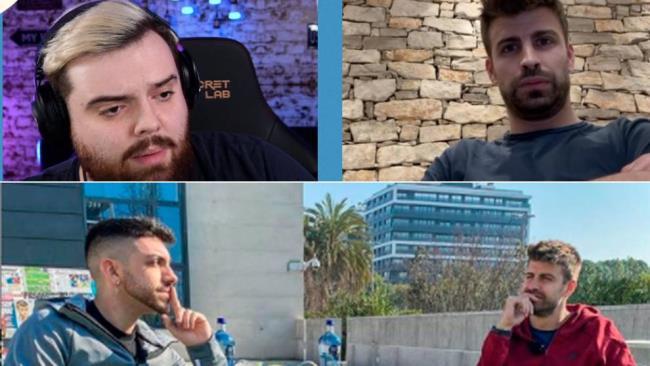 Piqué con Ibai Llanos y Dj Mario