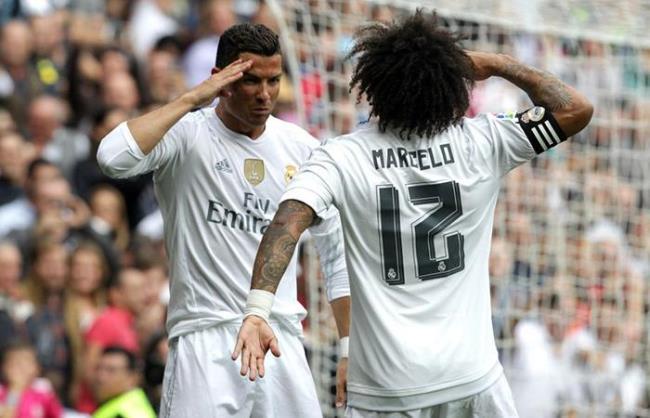 Cr7 y Marcelo en el Madrid