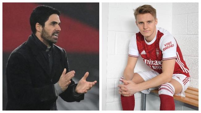 Arteta y Odegaard