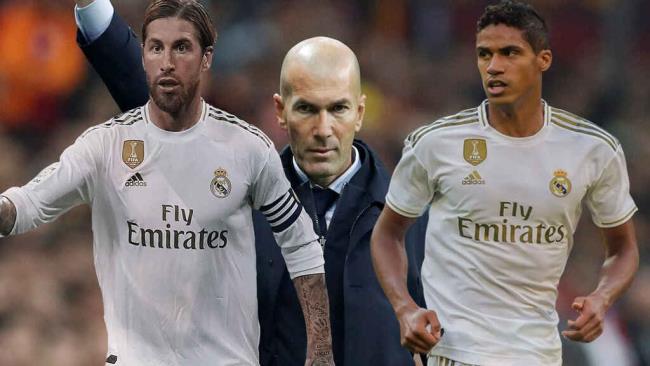 Zidane, Ramos y Varane