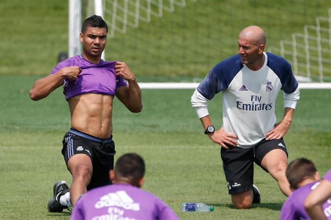 Casemiro y Zidane