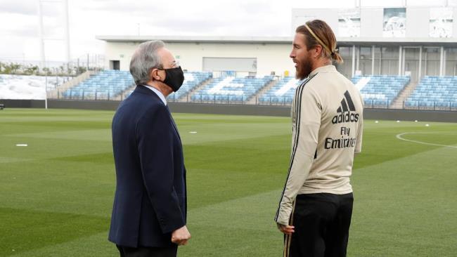 Florentino Pérez y Sergio Ramos