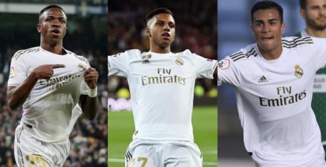 Vinicius, Reinier y Rodrygo