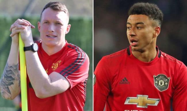 Phil Jones y Jesee Lingard