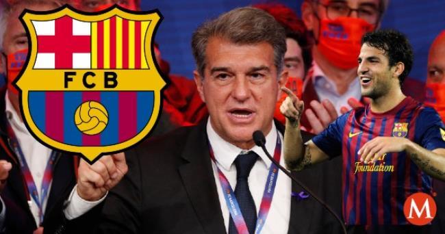 Laporta y Cesc Fàbregas