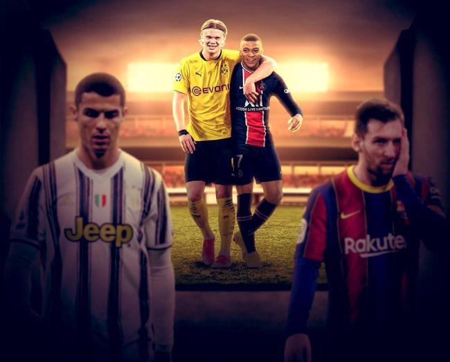 Mbappé, Haaland, Messi y Cristiano