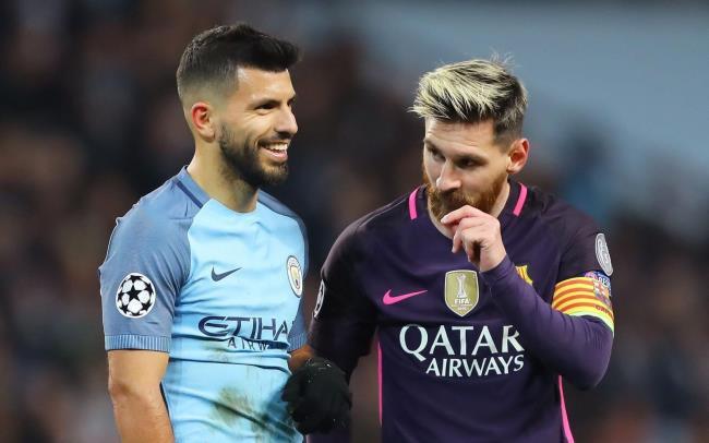 Kun Agüero y Leo Messi