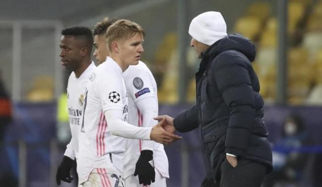 Zidane y Martin Odegaard