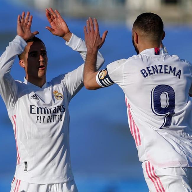 Lucas y Benzema