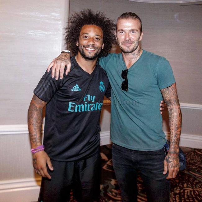 Marcelo y David Beckham
