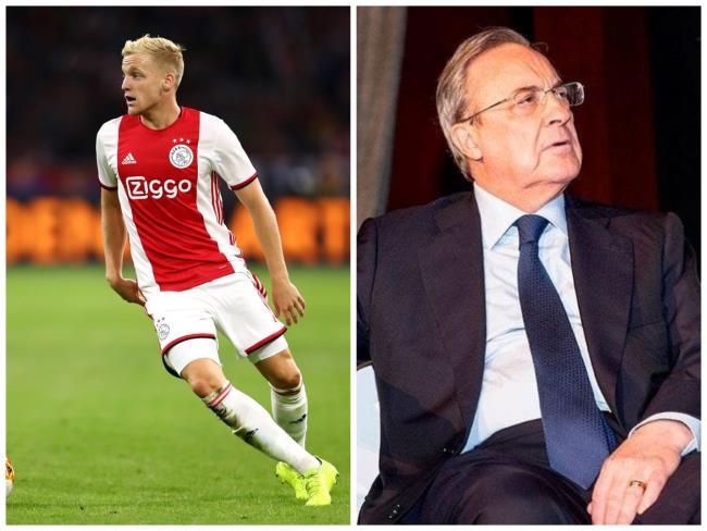 Van de Beek y Florentino Pérez