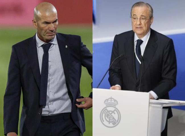 Zidane y Florentino Pérez