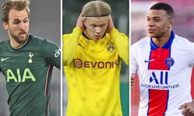 Kane, Haaland, Mbappé