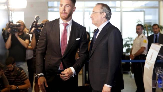 Florentino Pérez y Sergio Ramos