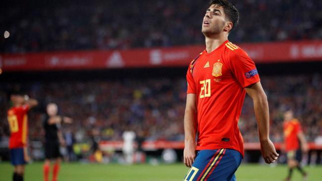 Asensio con la selección