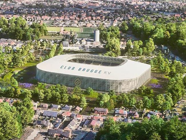 Recreación del nuevo estadio del Brujas