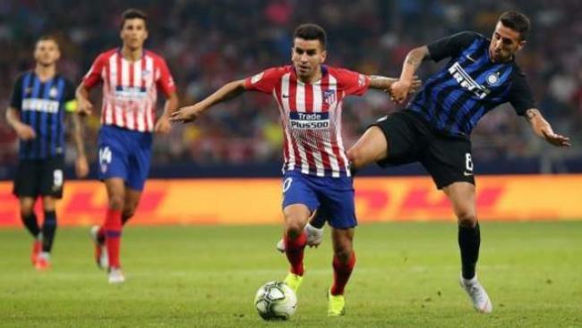 Inter y Atlético enfrentándose