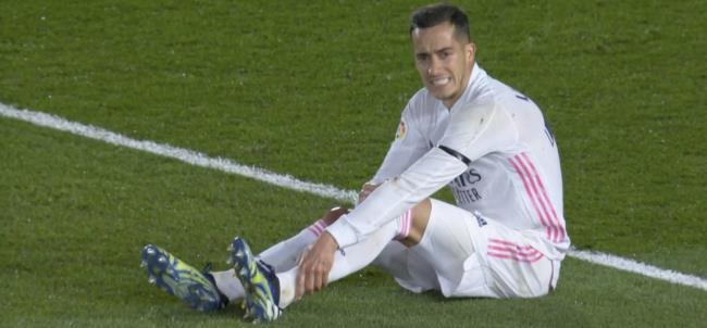 Lucas Vázquez se duele de su lesión