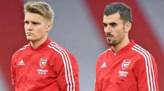Dani Ceballos y Martin Odegaard