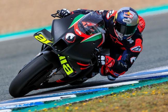 Test de Aprillia en Jerez con Andrea Dovizioso