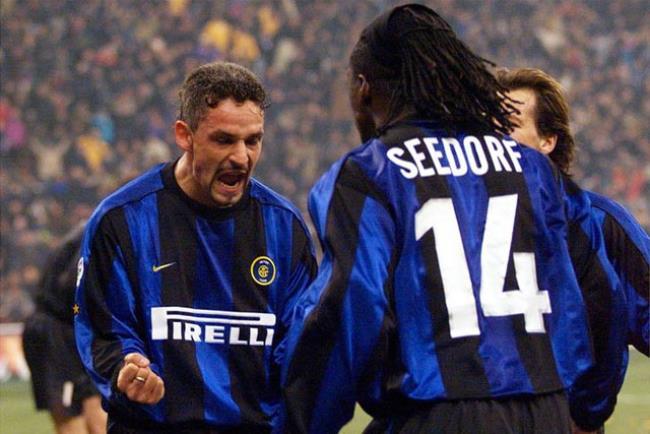 Seedorf y Baggio jugaron en Inter y AC Milán