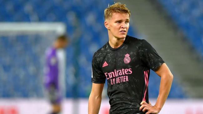 Odegaard con el Real Madrid