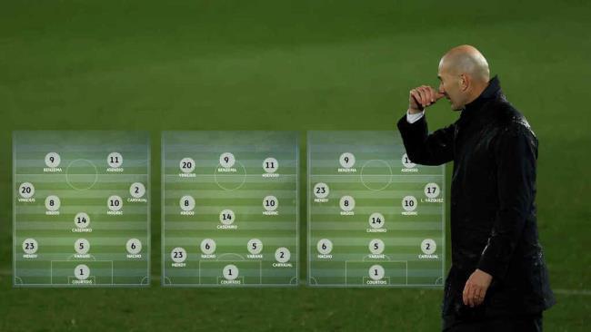 Variantes del esquema de Zinedine Zidane