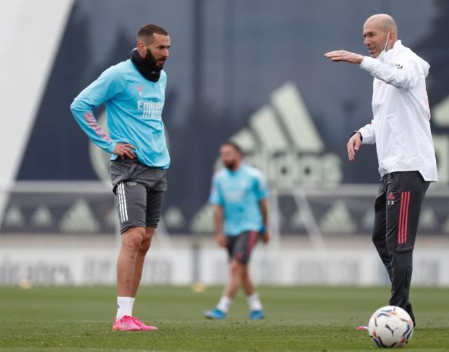 Karim Benzema y Zinedine Zidane